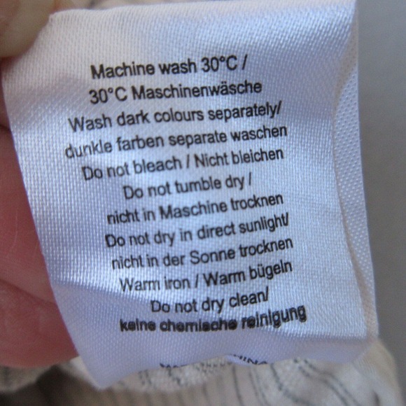 Poetry Hemp Stripe Beige Mandarin Collar Boxy Jacket Top - Picture 7 of 13